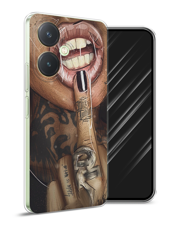 

Чехол Awog на Vivo Y27 4G "Девушка с татуировками", Бежевый;розовый;черный, 269150-1