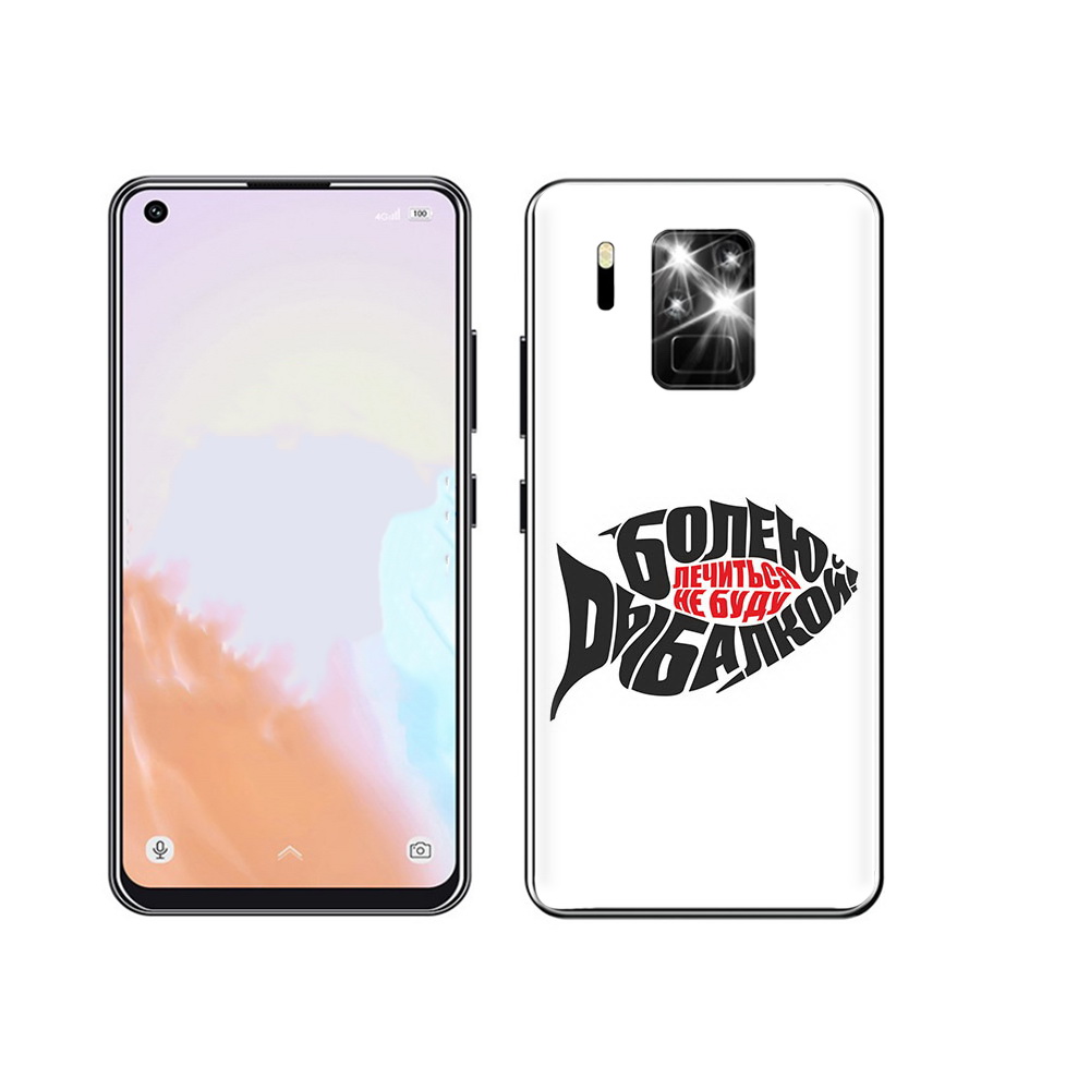 

Чехол MyPads Tocco для Oukitel C18 Pro болею рыбалкой, Прозрачный, Tocco