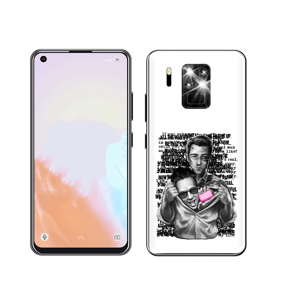 

Чехол MyPads Tocco для Oukitel C18 Pro бойцовский клуб, Прозрачный, Tocco
