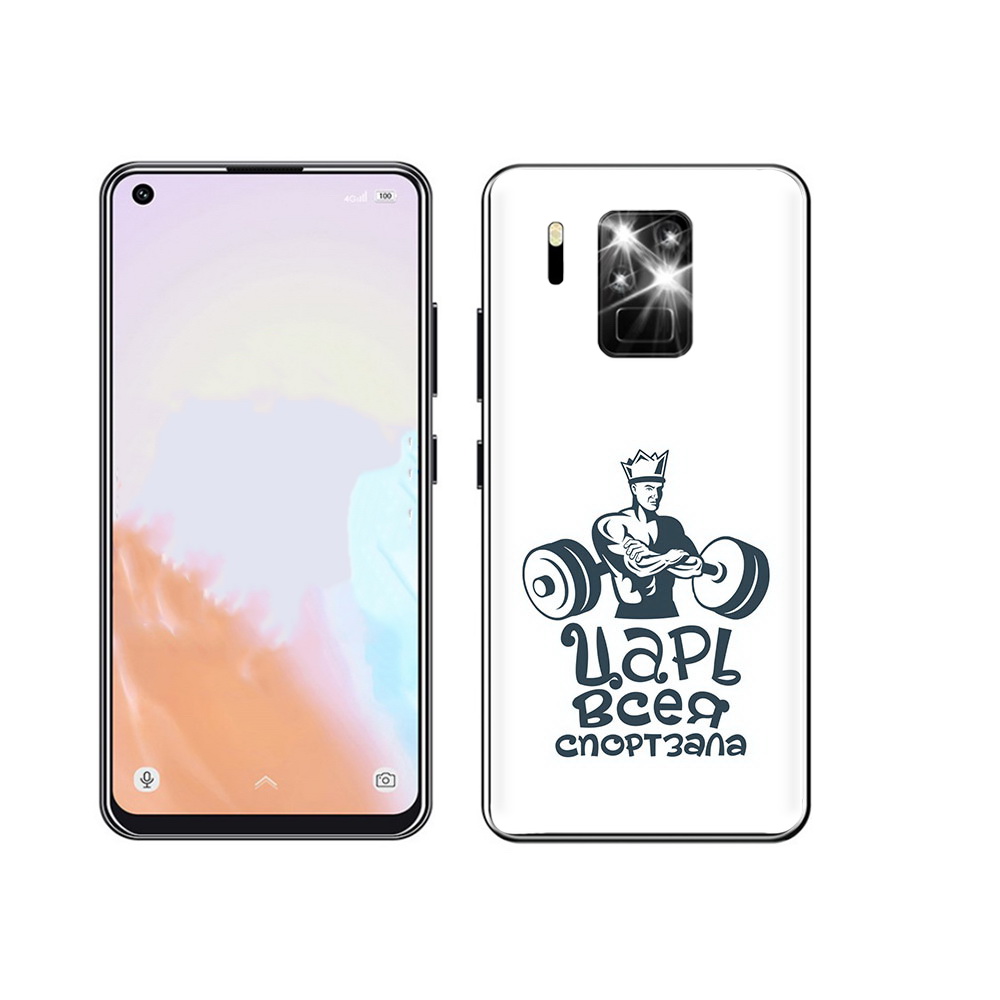 

Чехол MyPads Tocco для Oukitel C18 Pro бодибилдинг царь спортзала, Прозрачный, Tocco