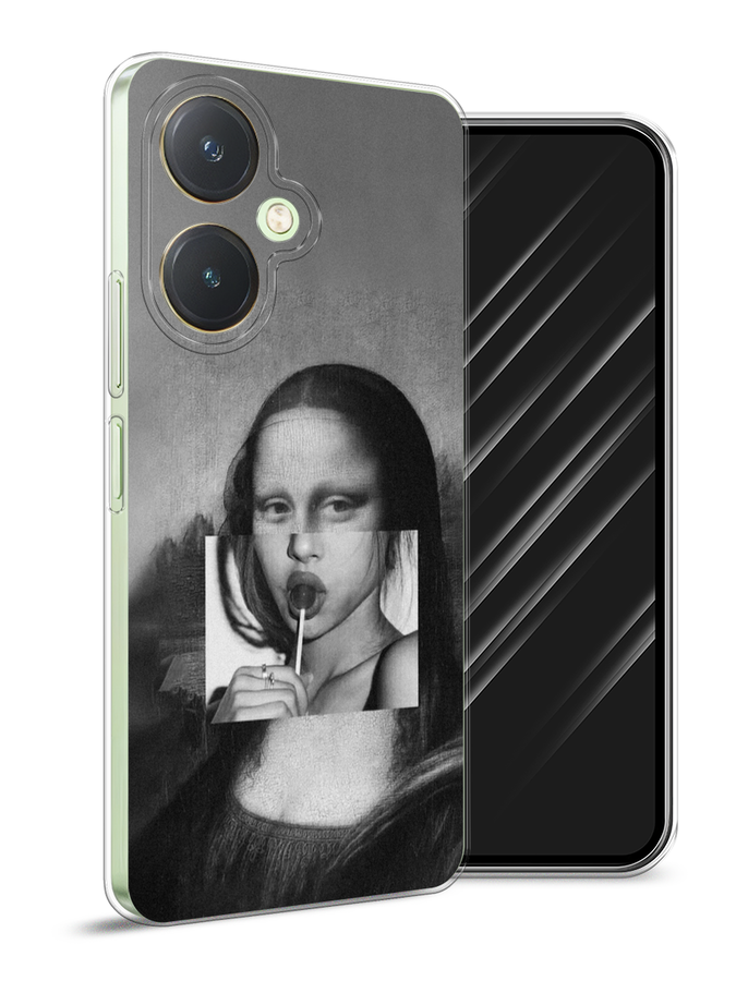 

Чехол Awog на Vivo Y27 4G "Mona Lisa sucking lollipop", Серый, 269150-1