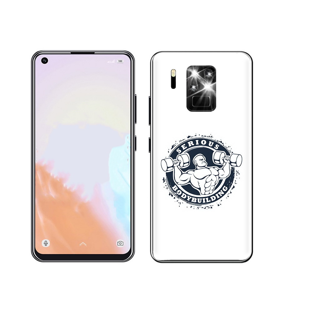 

Чехол MyPads Tocco для Oukitel C18 Pro бодибилдинг воля к победе, Прозрачный, Tocco