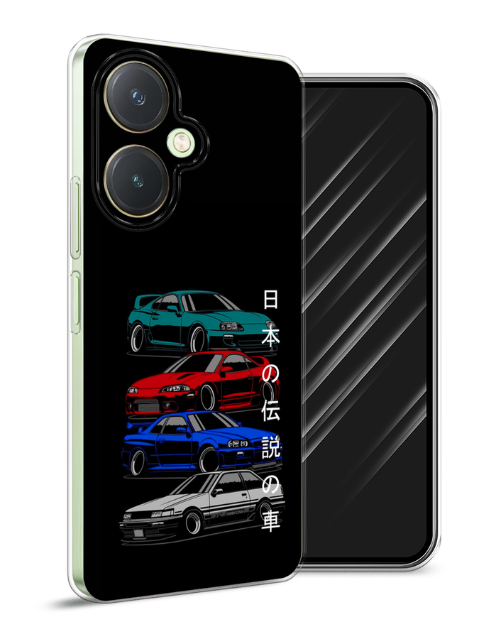 

Чехол Awog на Vivo Y27 4G "JDM Legend cars", Зеленый;красный;синий, 269150-1