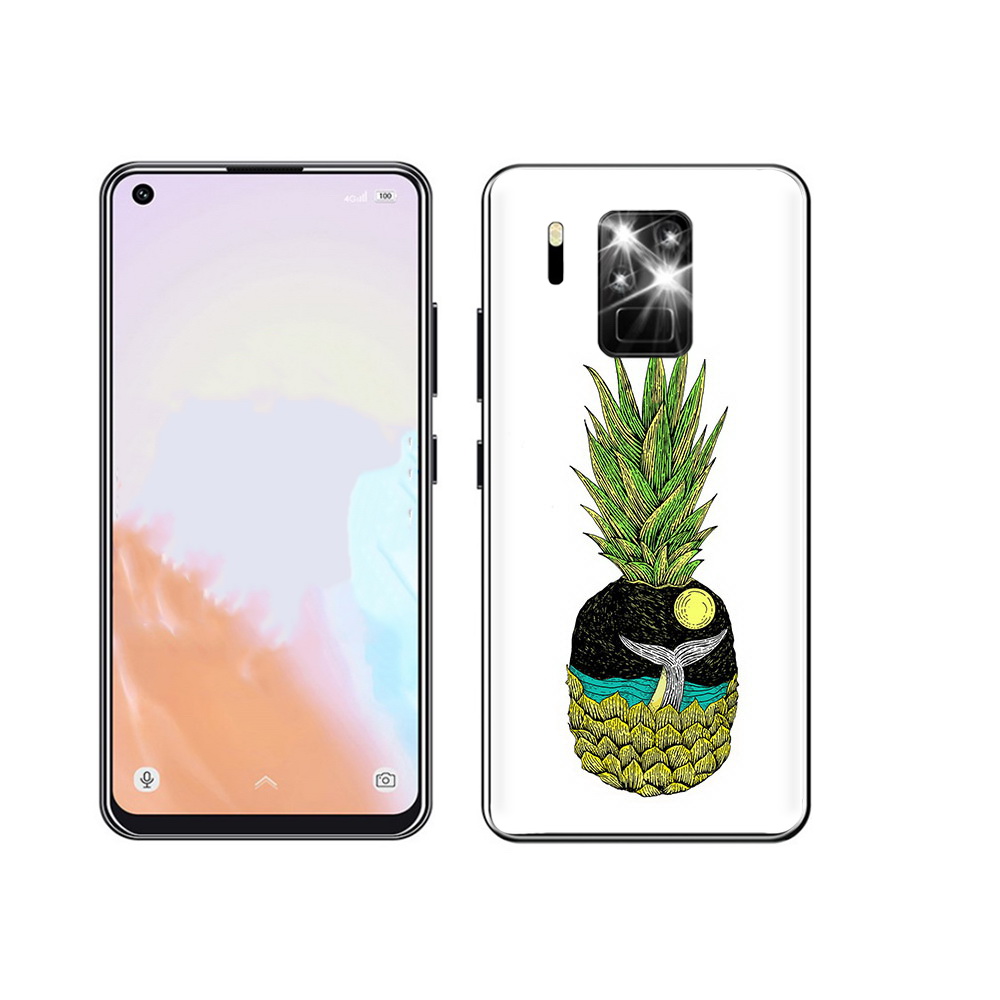

Чехол MyPads Tocco для Oukitel C18 Pro ананас с китом, Прозрачный, Tocco