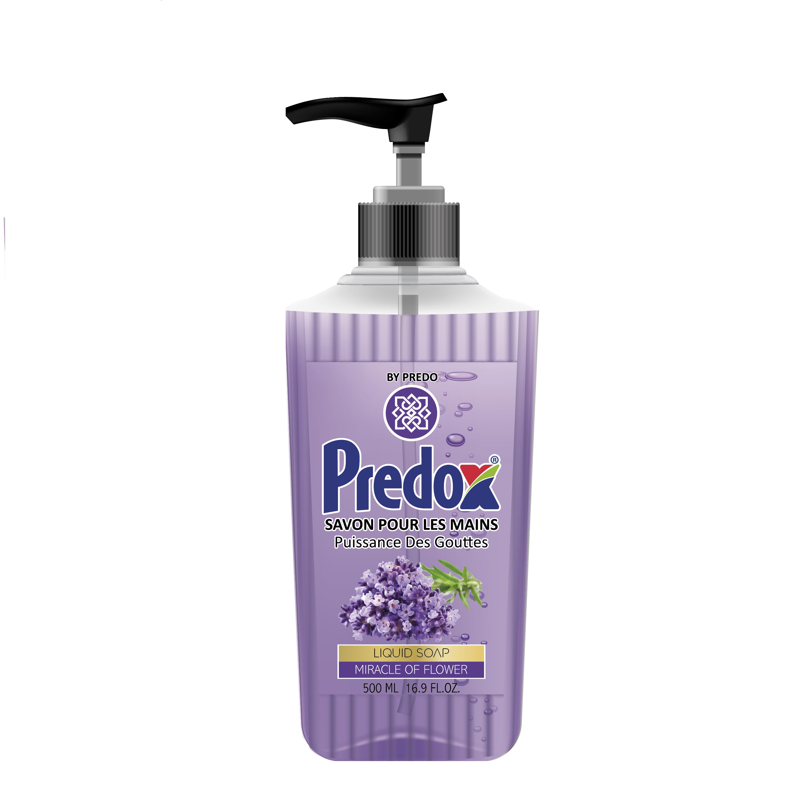 Жидкое мыло с дозатором Predox Парфюмированное Цветочный аромат Прованса 500мл жидкое мыло пенка для рук d foam антибактериальное 3 литра аромат грейпфрут