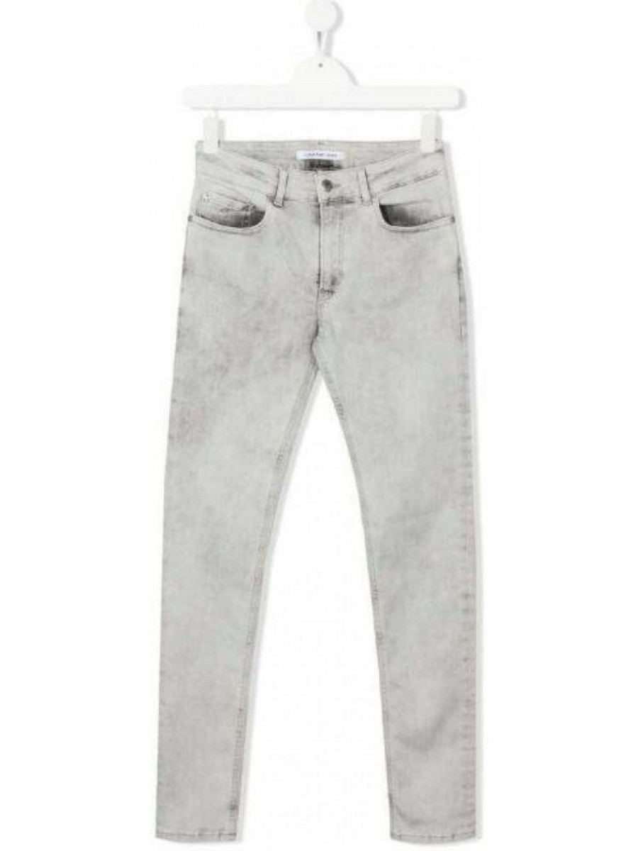 Джинсы детские Calvin Klein Skinny Cloud Light Grey Str серый 134