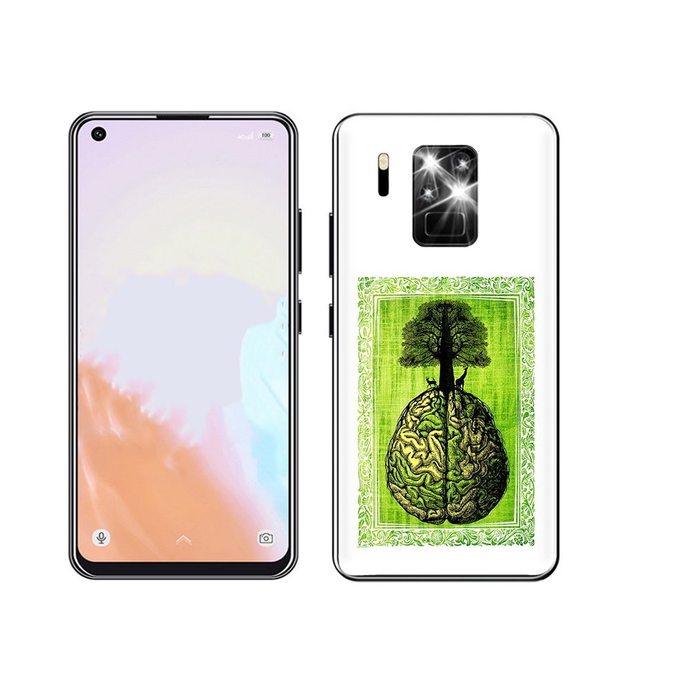 

Чехол MyPads Tocco для Oukitel C18 Pro абстракция здоровый мозг, Прозрачный, Tocco