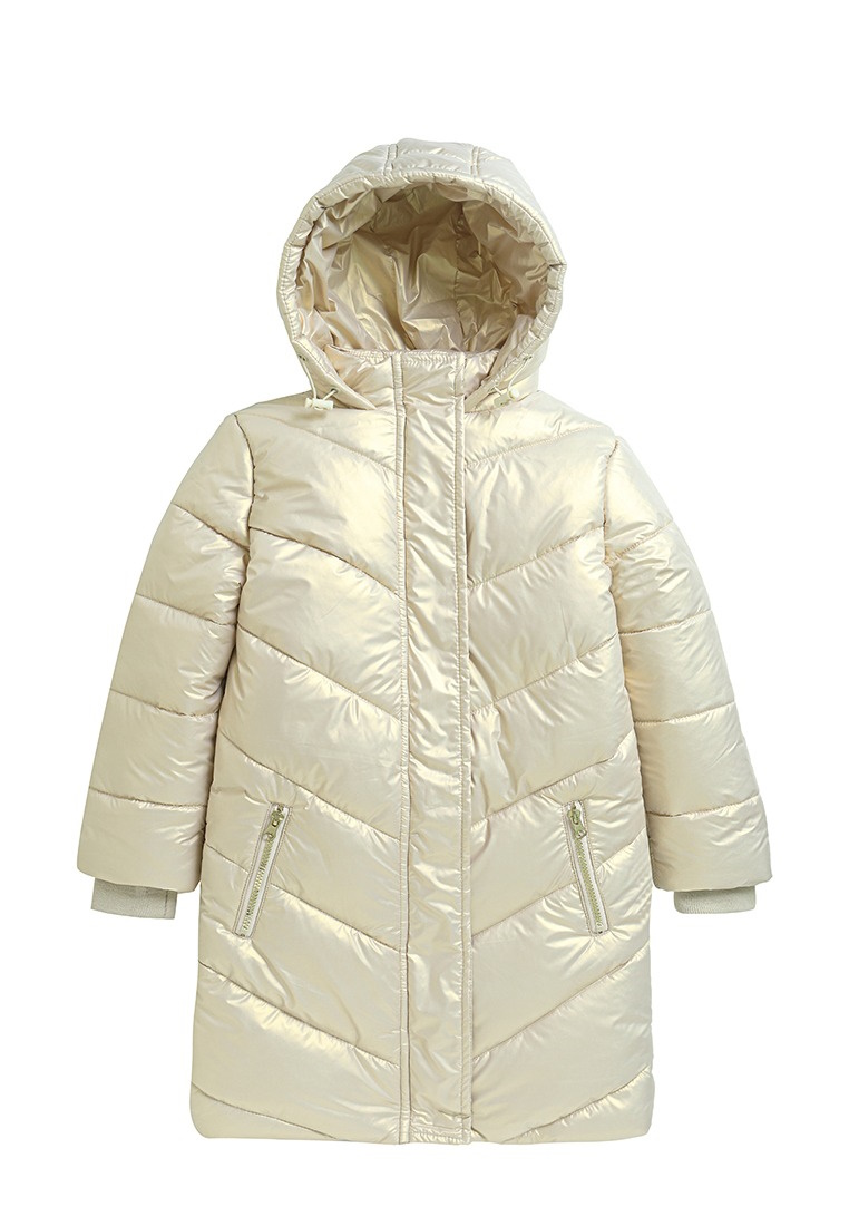 Пальто детское Max&Jessi AW22C520 бежевый, 116 для девочек