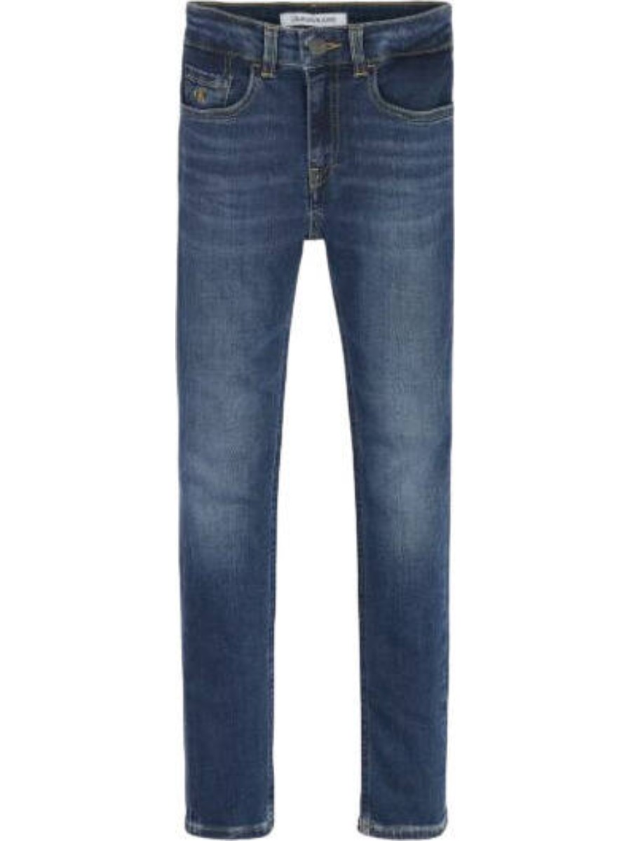 Джинсы детские Calvin Klein Skinny Ess Dark Blue Str темно-синий 146