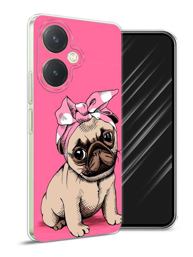 

Чехол Awog на Vivo Y27 4G "Dog Pin-Up", Розовый;бежевый, 269150-1