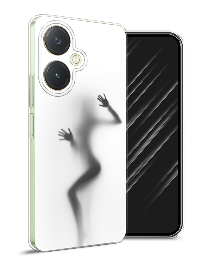 

Чехол Awog на Vivo Y27 4G "Девушка в душе", Серый;белый;черный, 269150-1