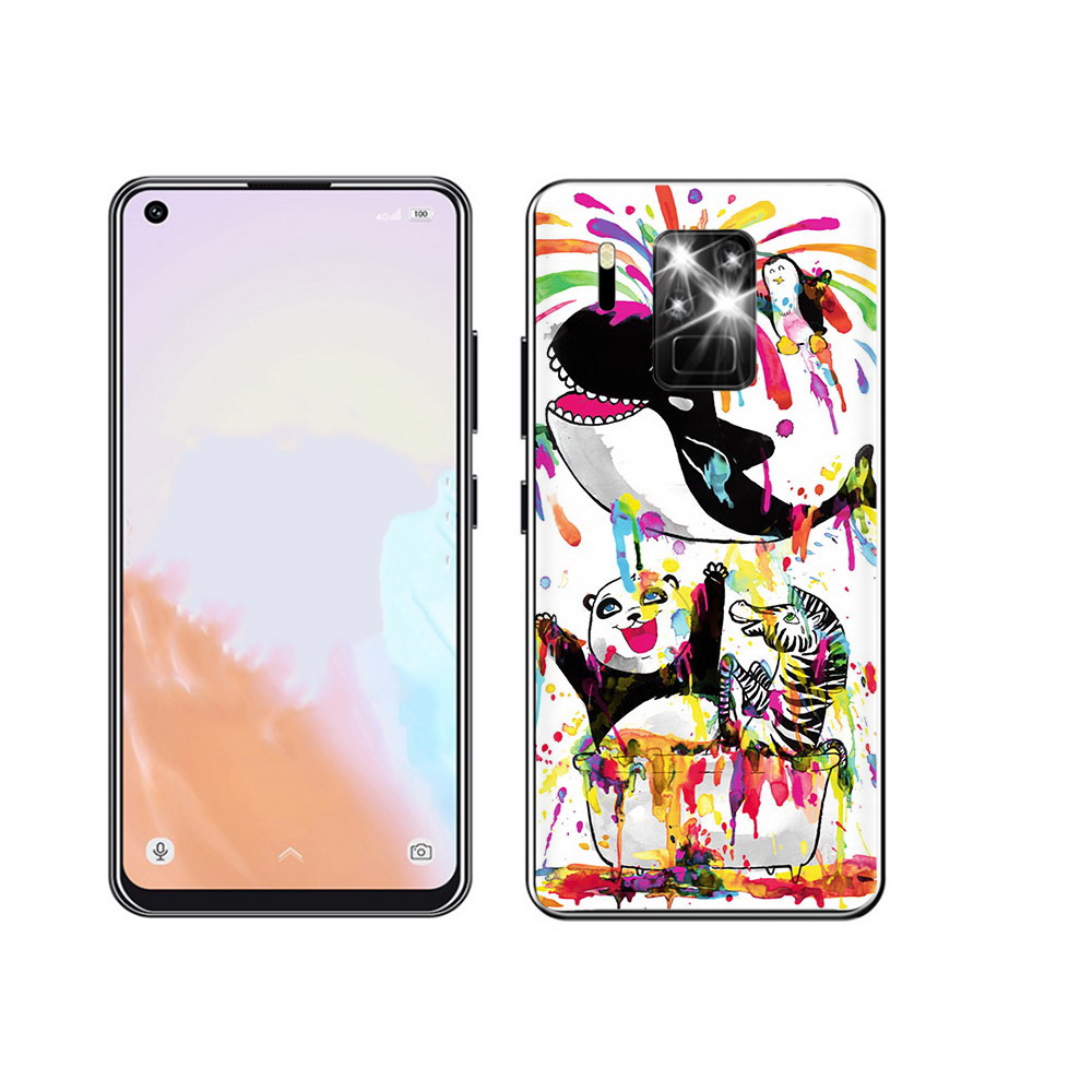 

Чехол MyPads Tocco для Oukitel C18 Pro Хиппи кит, Прозрачный, Tocco