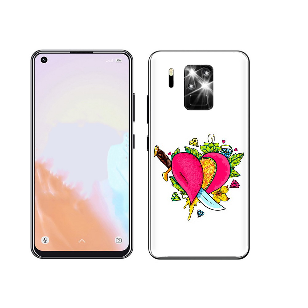 

Чехол MyPads Tocco для Oukitel C18 Pro Фруктовое сердце, Прозрачный, Tocco