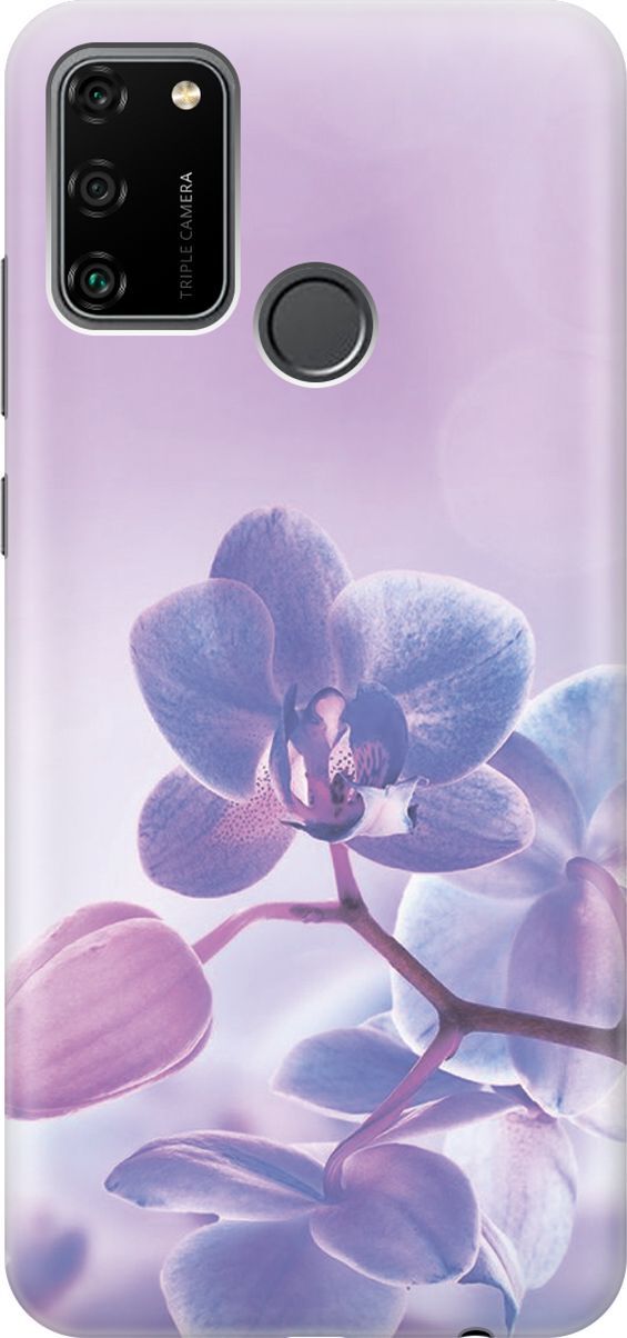

Силиконовый чехол на Honor 9A с принтом "Лиловые орхидеи", Голубой;фиолетовый, 278