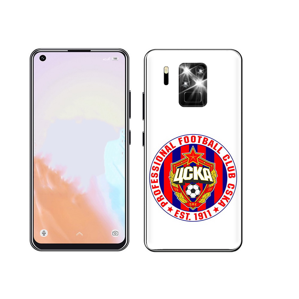 

Чехол MyPads Tocco для Oukitel C18 Pro ФК ЦСК логотип, Прозрачный, Tocco