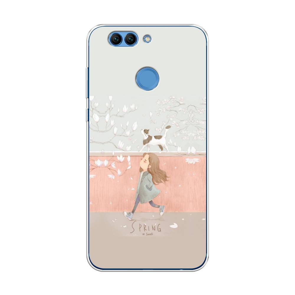 

Чехол Awog на Huawei Nova 2 Plus "Девочка-весна", Разноцветный, 63050-7