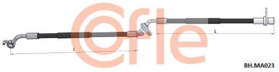 Шланг Тормозной Передн Прав Mazda 6 02- Cofle арт. 92.BH.MA023