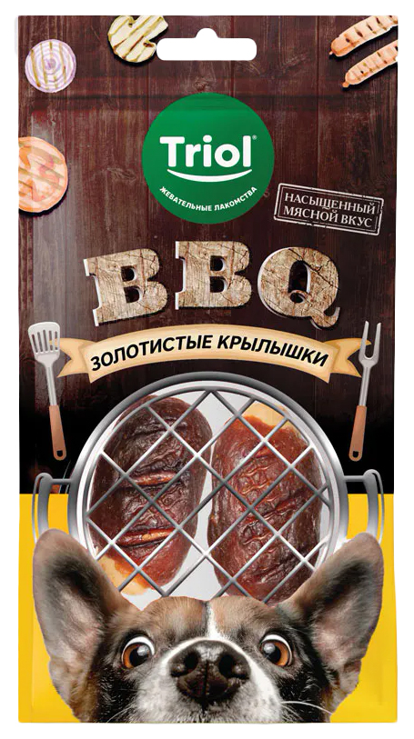 

Лакомство для собак Triol BBQ Золотистые крылышки, 100 г