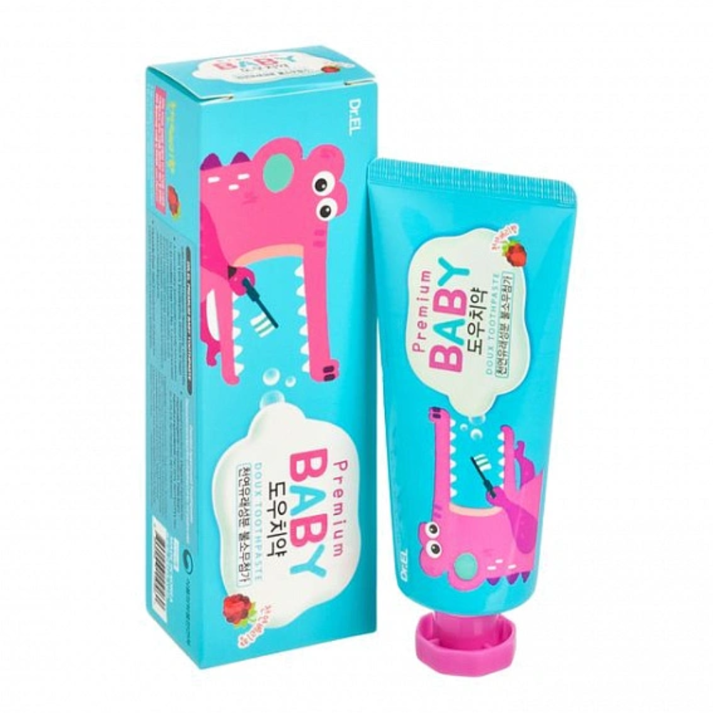Зубная паста Dr.EL Premium Natural Baby Doux Toothpaste 100г 2660 an advertisement for toothpaste