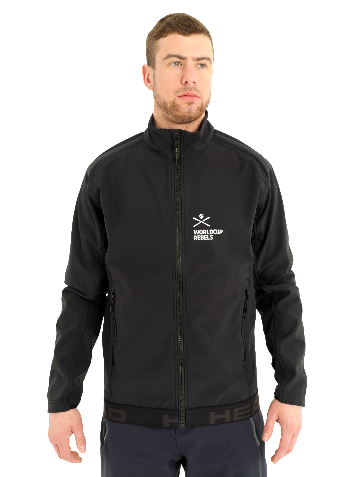 Толстовка мужская Head Race Softshell черная S