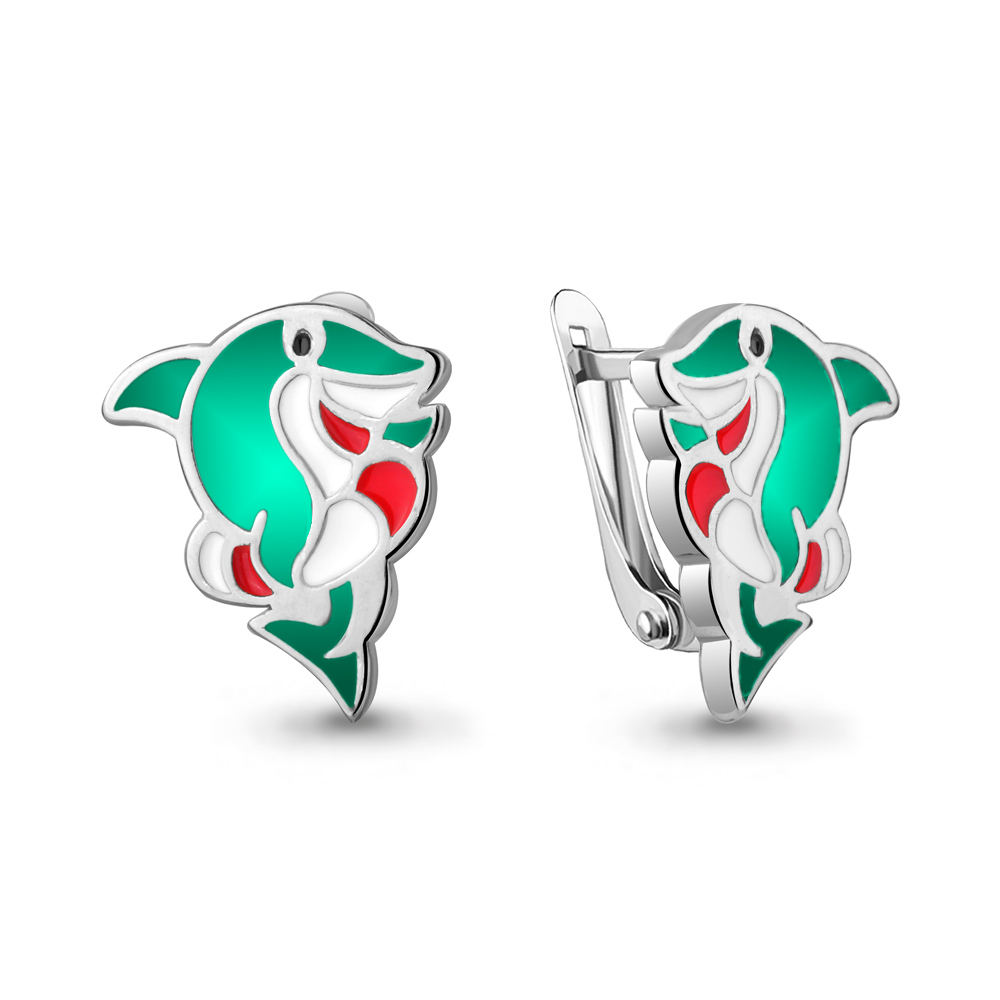 

Серьги из серебра с эмалью Aquamarine Aquamarine 34120_925_р, 34120_925_р