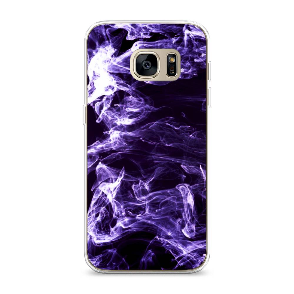 

Чехол на Samsung Galaxy S7 edge "Фиолетовый дым", Фиолетовый;белый;черный, 24650-3