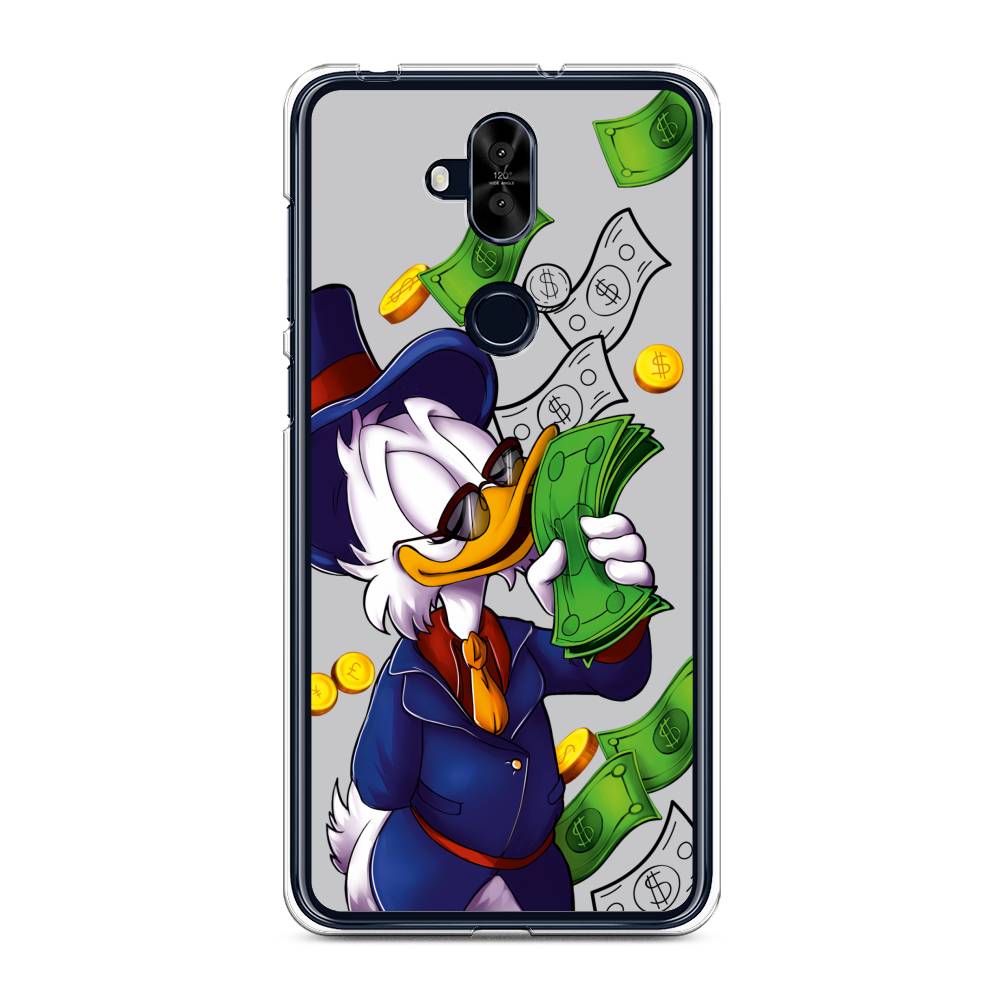 

Чехол для Asus Zenfone 5 Lite (ZC600KL) "Scrooge McDuck with Money", Синий;зеленый;белый, 43150-6