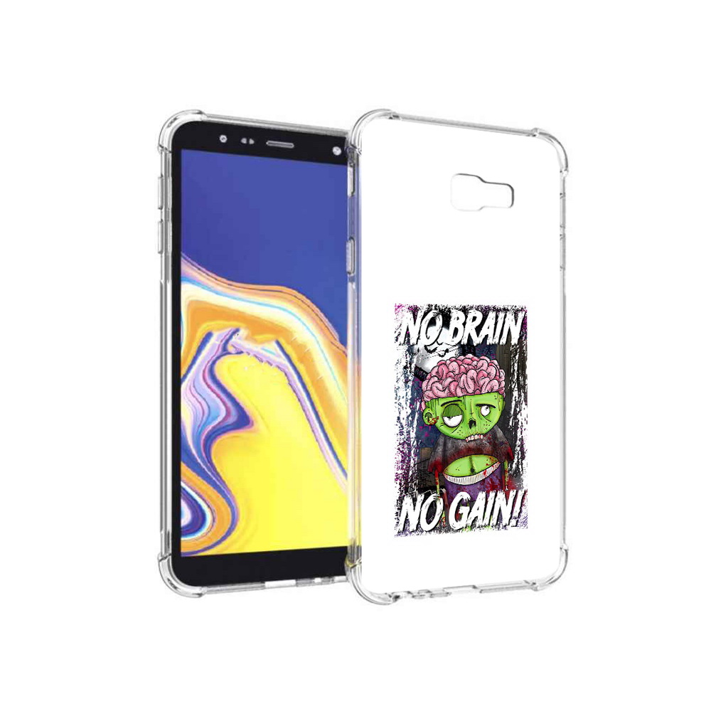 

Чехол MyPads Tocco для Samsung Galaxy J4+ (2018) глупый зомби (PT118081.545.289), Прозрачный, Tocco
