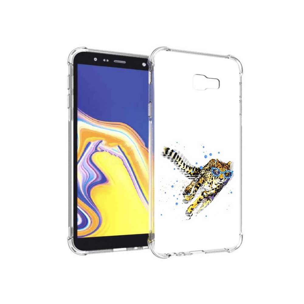 

Чехол MyPads Tocco для Samsung Galaxy J4+ (2018) гепард в очках (PT118081.545.287), Прозрачный, Tocco