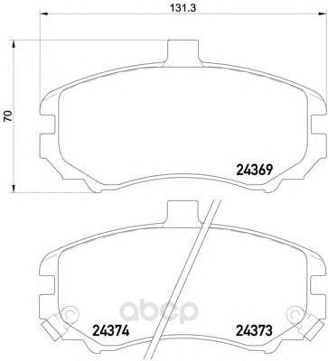 

Тормозные колодки Textar 2436901