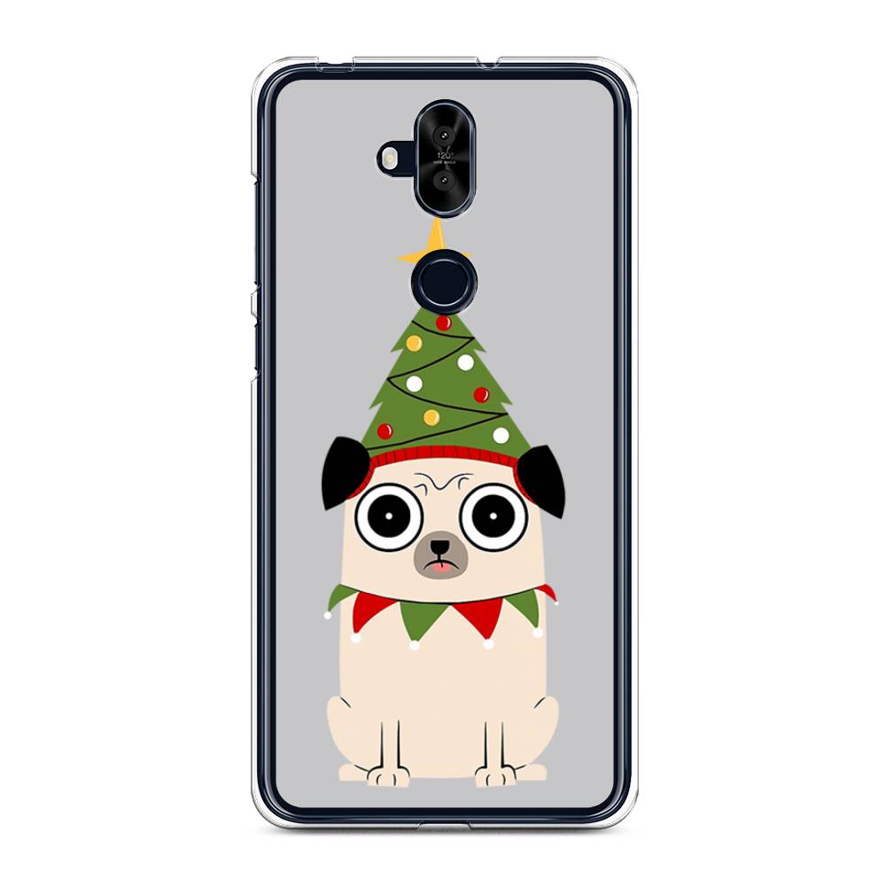 

Чехол для Asus Zenfone 5 Lite (ZC600KL) "Собачка с ёлочкой", Бежевый;красный;зеленый, 43150-1