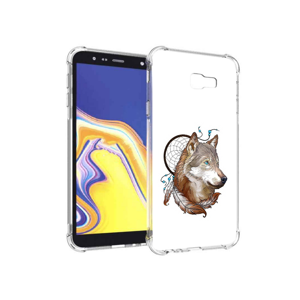 

Чехол MyPads Tocco для Samsung Galaxy J4+ (2018) волк и ловец снов (PT118081.545.269), Прозрачный, Tocco