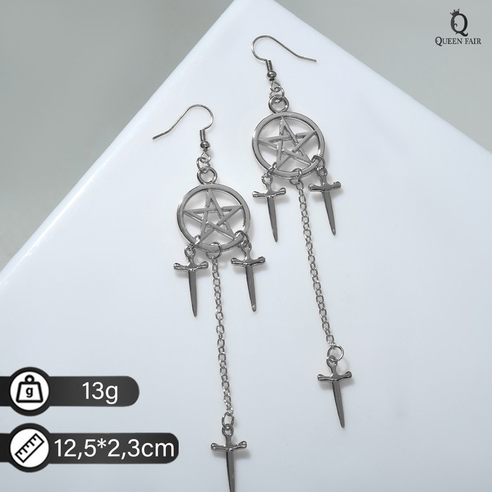 

Серьги подвески из бижутерного сплава Queen Fair 7795783, без вставки