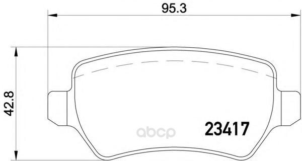 

Колодки тормозные дисковые задн CHEVROLET: ZAFIRA 05-, OPEL: ASTRA H 04-, ASTRA H GTC 05-