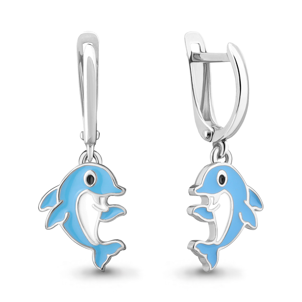 

Серьги из серебра с эмалью Aquamarine Aquamarine 34063_925_р, 34063_925_р