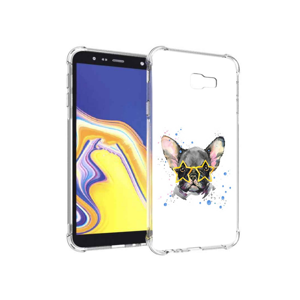 

Чехол MyPads Tocco для Samsung Galaxy J4+ (2018) буля в очках (PT118081.545.252), Прозрачный, Tocco