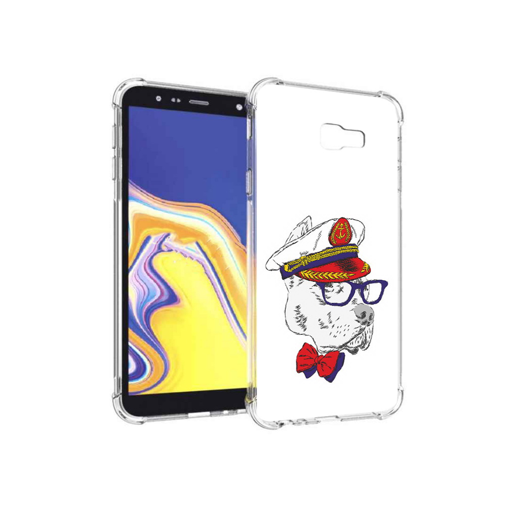 

Чехол MyPads Tocco для Samsung Galaxy J4+ (2018) бульдог (PT118081.545.251), Прозрачный, Tocco