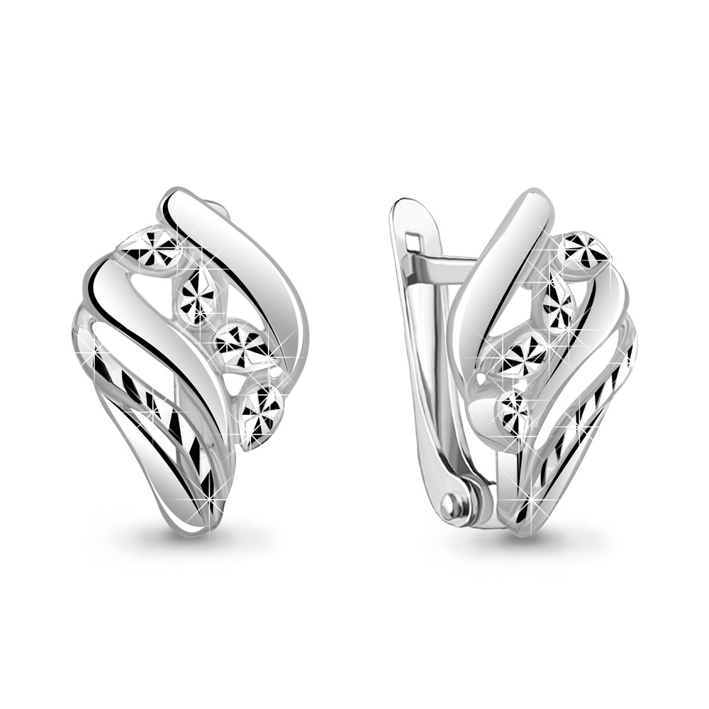 

Серьги из серебра Aquamarine Aquamarine 34049_925_р, 34049_925_р