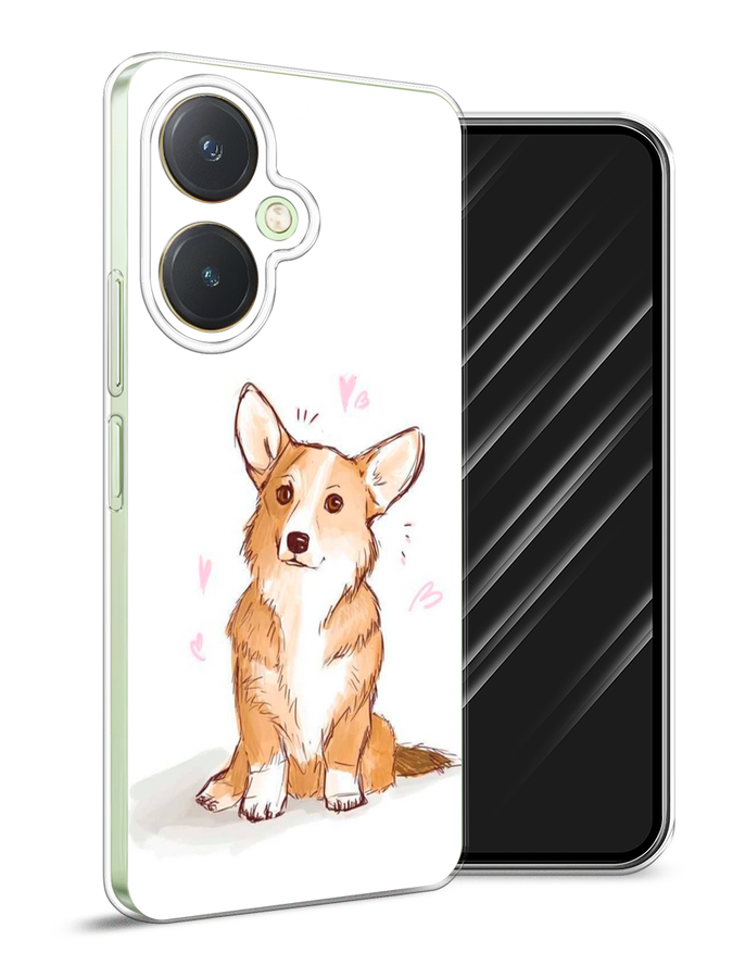 

Чехол Awog на Vivo Y27 4G "Корги любовь", Бежевый;белый, 269150-1
