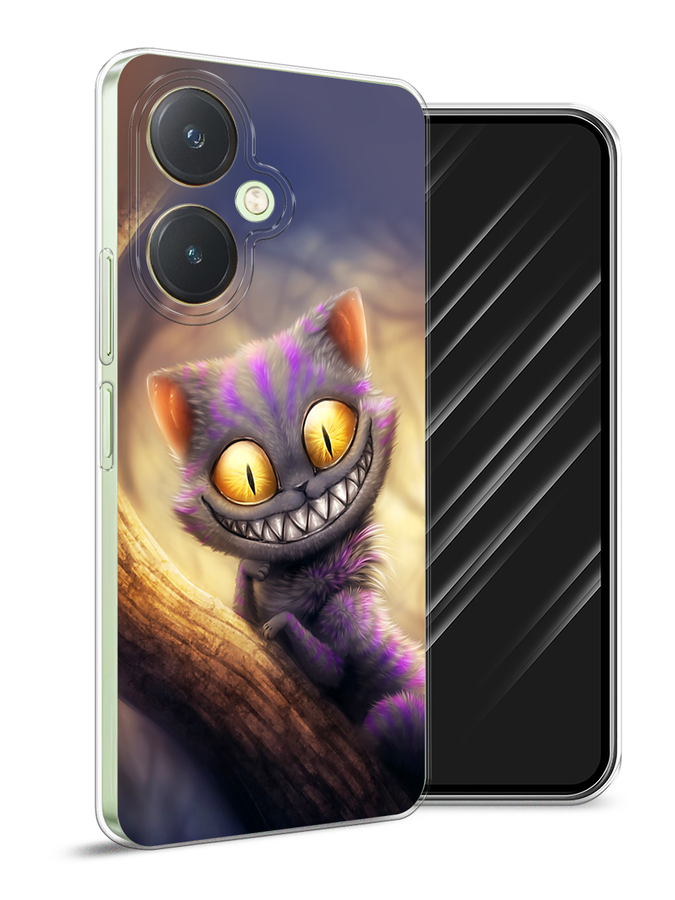 

Чехол Awog на Vivo Y27 4G "Cheshire Cat", Фиолетовый;желтый, 269150-1