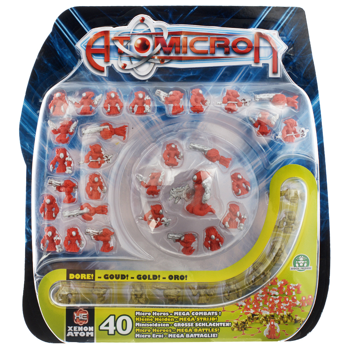 Набор фигурок Atomicron Xenon Atom 40 шт. игровой набор atomicron космический корабль xenon atom красный