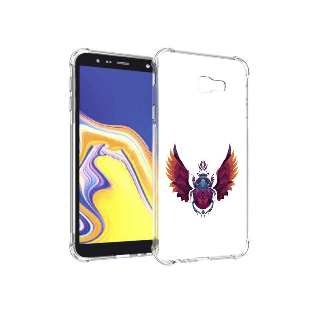 

Чехол MyPads Tocco для Samsung Galaxy J4+ (2018) алмазный скоробей (PT118081.545.219), Прозрачный, Tocco