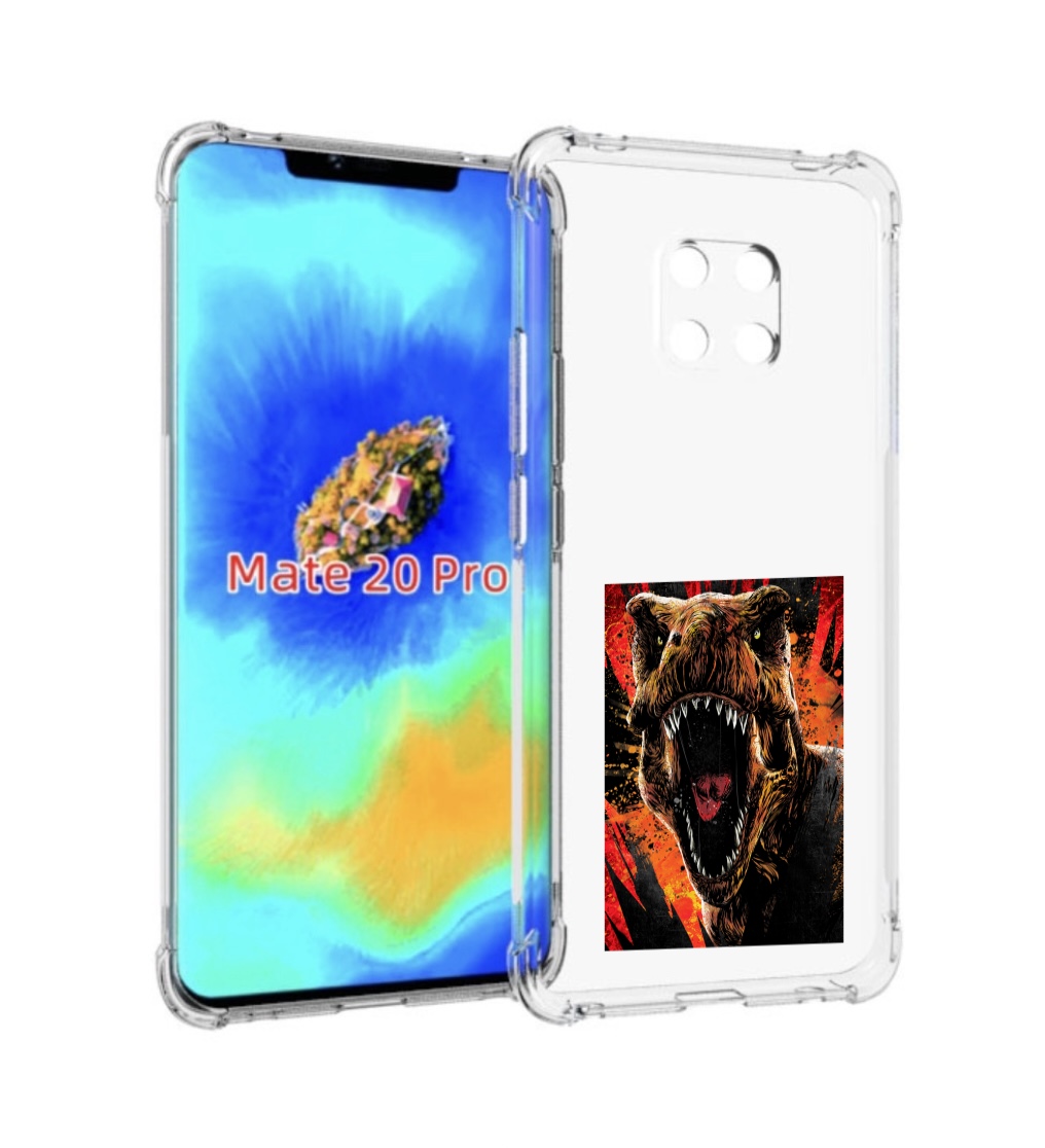 

Чехол MyPads Тиранозавр для Huawei Mate 20 Pro/Mate 20 RS 6.39, Прозрачный, Tocco