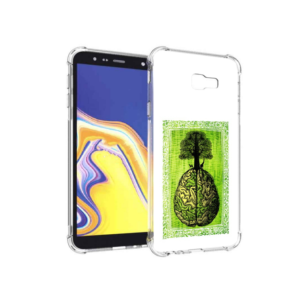 

Чехол MyPads Tocco для Samsung Galaxy J4+ (2018) абстракция здоровый мозг, Прозрачный, Tocco