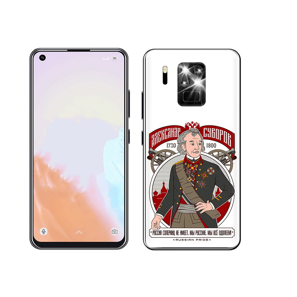 

Чехол MyPads Tocco для Oukitel C18 Pro Суворов, Прозрачный, Tocco