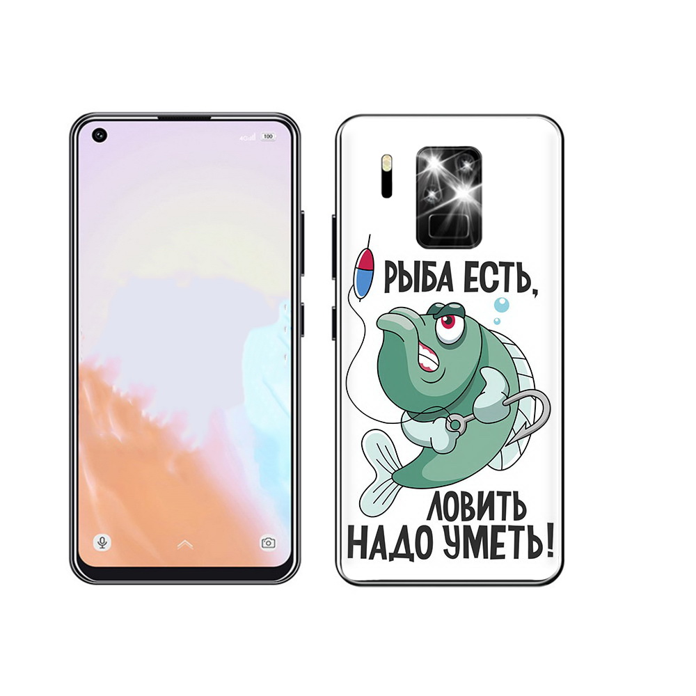 

Чехол MyPads Tocco для Oukitel C18 Pro Рыба есть ,ловить надо уметь, Прозрачный, Tocco