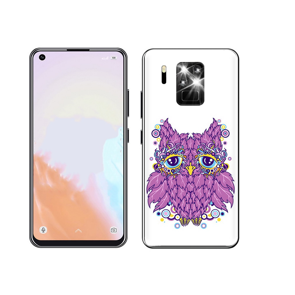 

Чехол MyPads Tocco для Oukitel C18 Pro Розовая сова, Прозрачный, Tocco