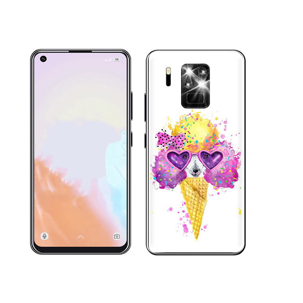 

Чехол MyPads Tocco для Oukitel C18 Pro Рожок, Прозрачный, Tocco