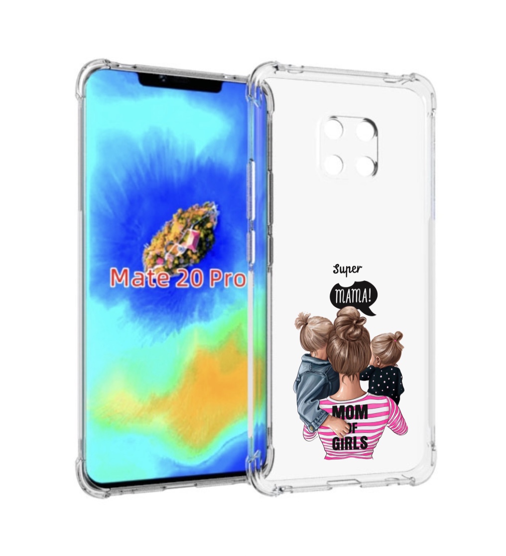 

Чехол MyPads Супер-мама-2 женский для Huawei Mate 20 Pro/Mate 20 RS 6.39, Прозрачный, Tocco