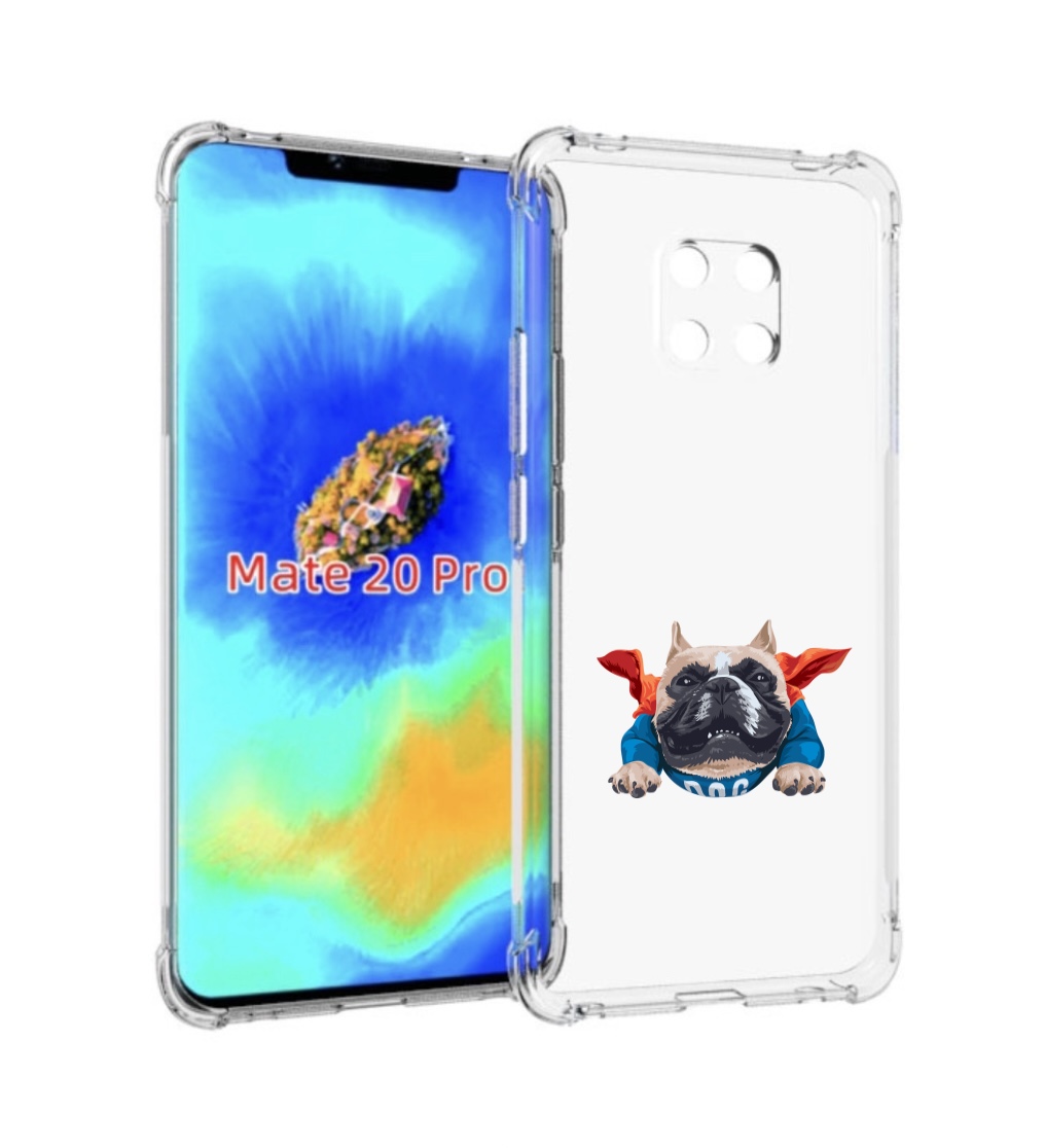 

Чехол MyPads Супер-Дог для Huawei Mate 20 Pro/Mate 20 RS 6.39, Прозрачный, Tocco